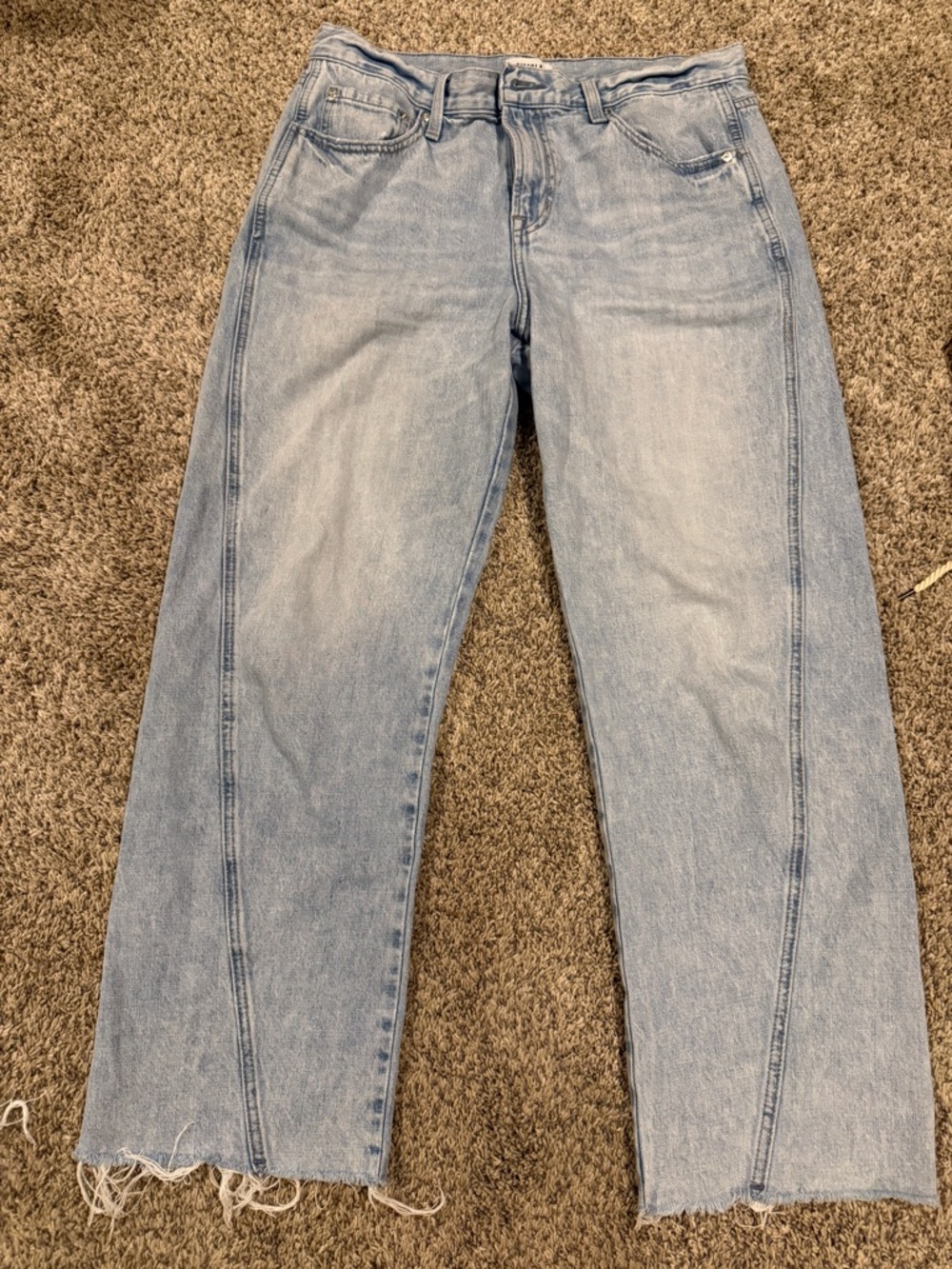 Pistola Light Wash Raw Hem Jeans – Size 29